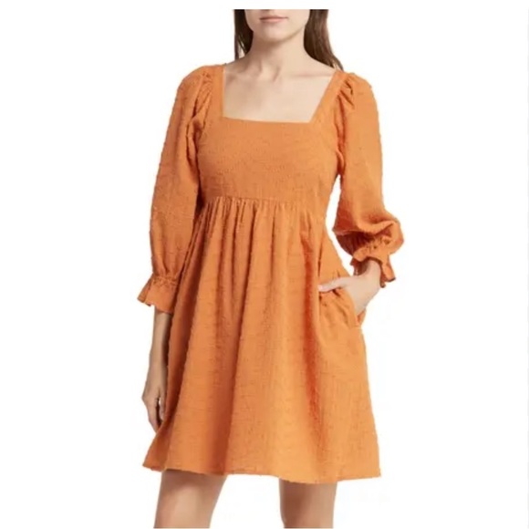 Madewell Dresses & Skirts - Madewell Puff-Sleeve Waisted Mini Dress
